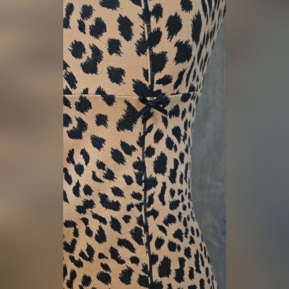 BETSEY JOHNSON Vintage Leopard Print Bow Detail Cami. Size Small - Picture 8 of 8